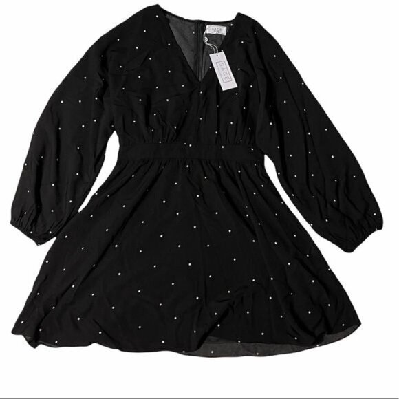 NWT Sage the Label Black Dress with White Stars - Picture 4 of 9